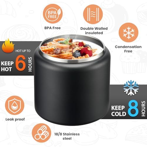 Itslife Soup Thermo for Hot Food Kids 25.5oz Lunch Containers with