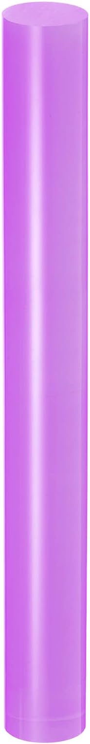 HARFINGTON Acrylic Clay Roller 9 Inch x 1 Inch Solid Non-Stick Plastic Round by HARFINGTON