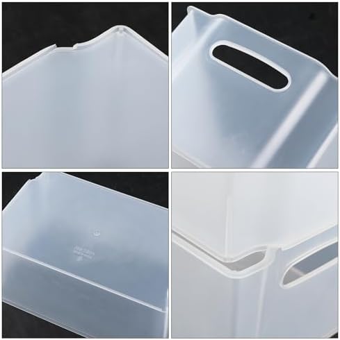Plastic Pantry Organization and Food Storage Bin, 4 Pack