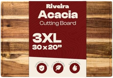 Riveira Acacia Wood Cutting Board, 20 x 30