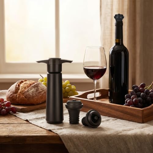48 Pcs Wine Saver Pump with Vacuum Bottle Stoppers, Resealable