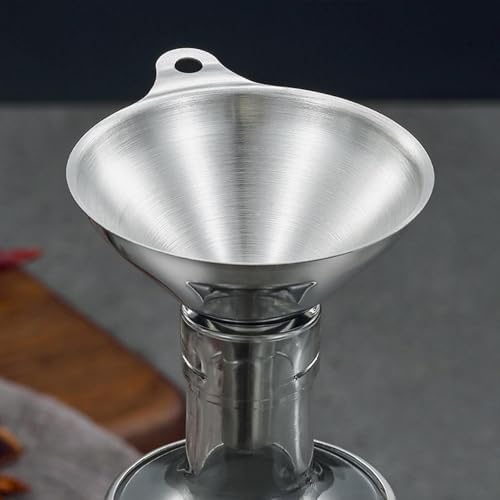 3Pcs Stainless Steel Kitchen Funnel Set Food Grade Metal Small Funnel