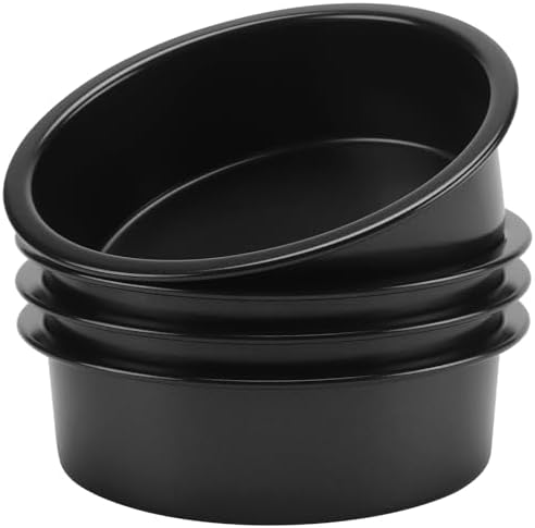 HOIGON 6 Inch Cake Pans Set of 4, Non-Stick Round Baking Tins with