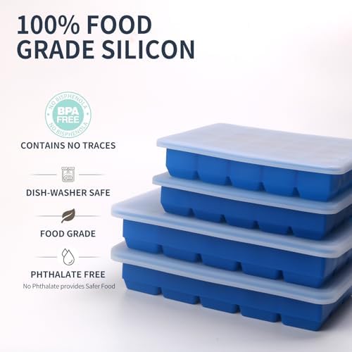 1 Tbsp & 2 Tbsp Silicone Freezer Molds - Perfect for Storing Garlic