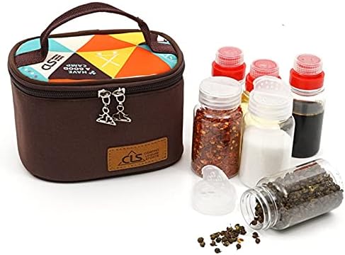 FantasyDay 6 Pcs PET Plastic Spice Jars Moisture Proof Condiment