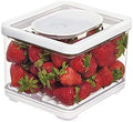 iDesign Fridge Produce Bin, Clear/White