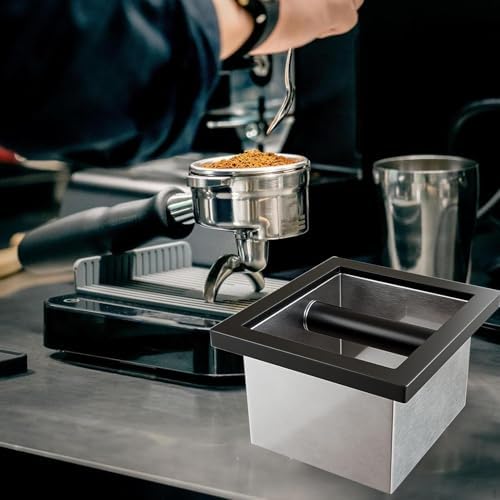 Bottomless Knock Box Espresso, Embedded Coffee Knock Box, Stainless