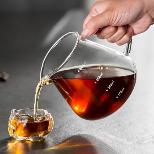 Pour Over Coffee Maker Set – Drip Coffee Pot with bamboo Handle, Glass