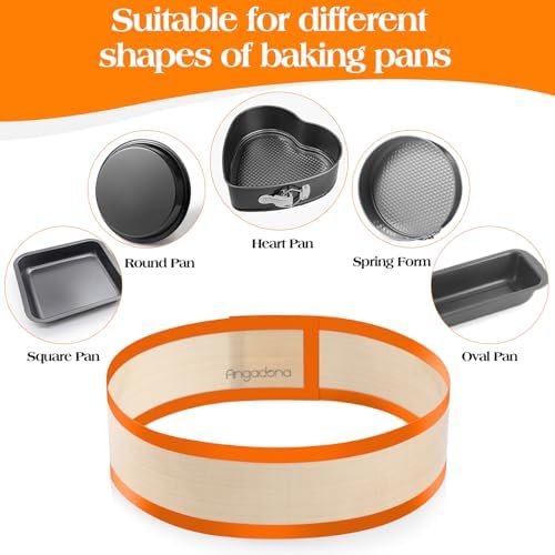 Silicone Baking Mat for Springform Pan, 9 Inch, Orange