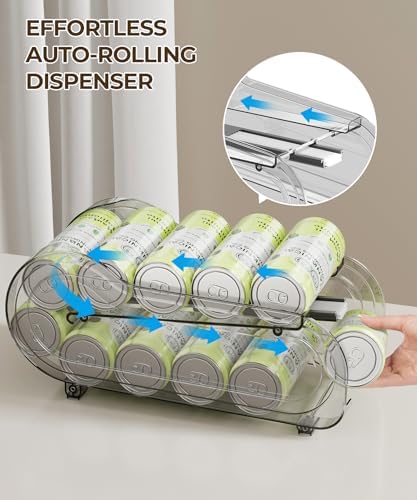 Drink Organizer for Fridge, 2 Pack