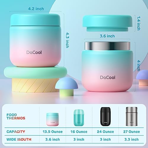 DaCool Kids Thermo for Hot Food Vacuum Stainless Steel Insulated Food