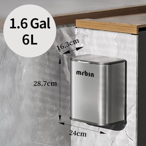 MRBIN Compost Bin, 6L, Eclipse-Grey