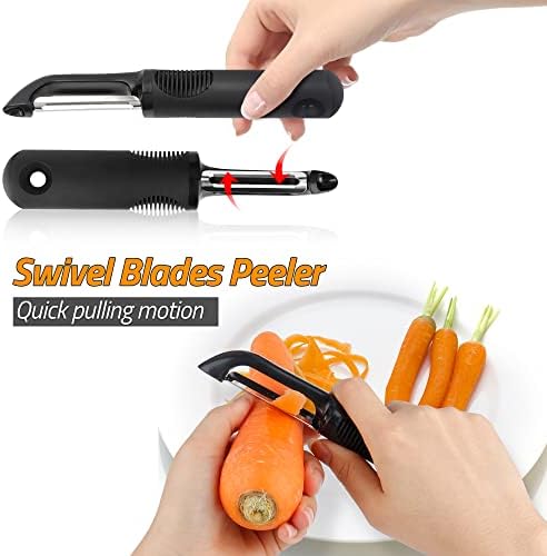 BINGBING- Vegetable Peeler, Stainless Steel Potato Peeler with Sharp