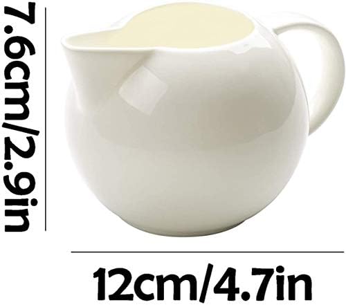 Porcelain Creamer And Sugar Bowl Set, White Ceramic Milk Frothing