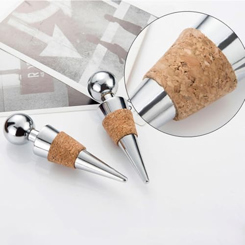 STOBAZA 6pcs Wine Stopper Set Wine Bottle Stoppers Metal
