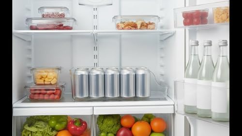 2 Pack Clear Acrylic Soda Can Organizer for Refrigerator