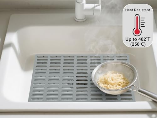 Kitchen Sink Mat, Kitchen Sink Protector, Silicone Protector Mat