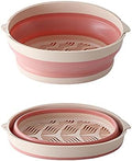 2-in-1 Creative Collapsible Silicone Large Colander Bowl Washing