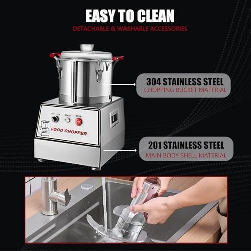Large Commercial Food Processor, Vegetable Chopper