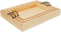 Unfinished Wood Nesting Serving Trays with Handles, Set of 3, Play