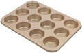 David Burke 12-Cup Muffin Pan, Carbon Steel, PFTE & PFOA Free, Oven