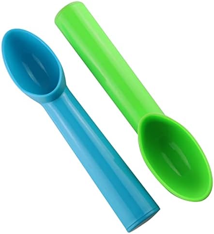 4pcs Plastic Ice Cream Scoop Fruit Spoons Melon Baller Watermelon