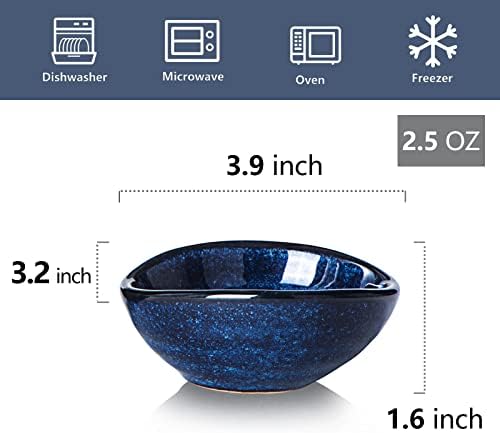 vicrays Ceramic Dipping Sauce Bowls – Small Charcuterie Dip Cups