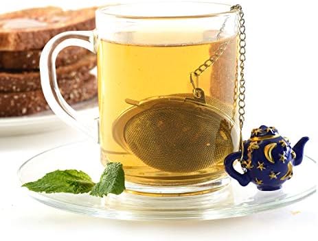 Norpro Stainless Steel Mesh Tea Ball Infuser with Teapot Weight Charm