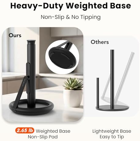 Ultrean Countertop Paper Towel Holder with Spray Bottle