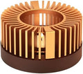 Tea Warmer, Aluminum Alloy & Wood, for Heating Tea Coffee Milk