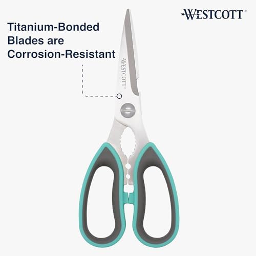Westcott Titanium-Bonded Kitchen Shears - 8.5-Inch Durable and