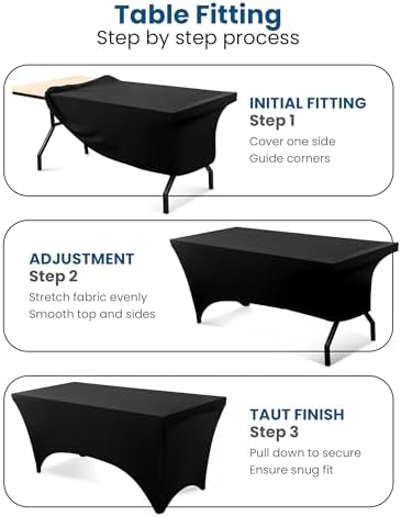 Utopia Kitchen Spandex Table Cloth 2 Pack