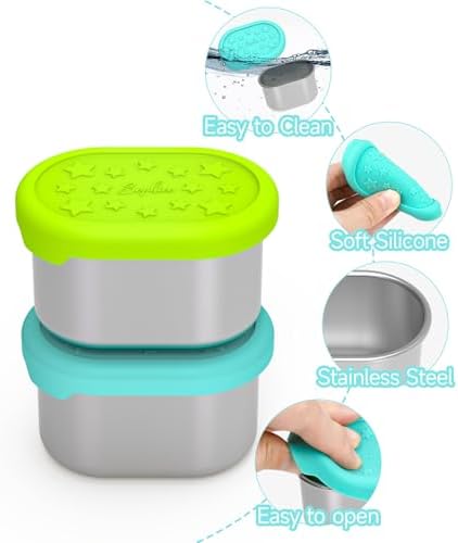 SOPHICO 3 oz Sauce Salad Dressing Container with Silicone
