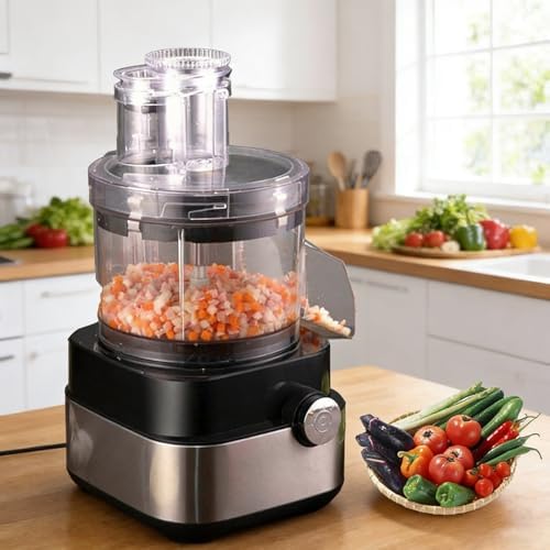 600w Commercial Vegetable Chopper, 5 In 1, Potato Dicer