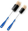 17 Inch Long Handle Bottle Brush, 2 Pack, 2" & 1.3" Brush Heads