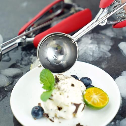 Ice Cream Scoop, 3Pcs Cookie Scoop Set, Stainless Steel Ice Cream