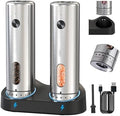 Electric Salt and Pepper Grinder Set, Rechargeable, 110ml