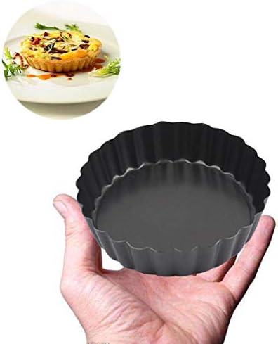 Mini Tart Pans, Nonstick 4 Inch Mini Quiche Pan Removable Bottom Tart
