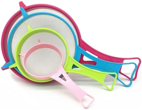 Ragyzity 4Pcs Plastic Mesh Strainer Colander Set, Kitchen Plastic