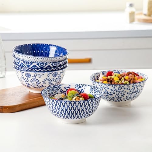 24 Oz Ceramic Soup Bowls Set of 6