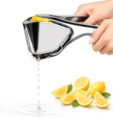 Arel Stainless Steel Lemon Squeezer, Manual Citrus Juicer