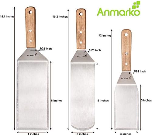 Stainless Steel Hamburger Turner Spatula Set