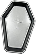 Coffin Cake Pan with Cross Pattern 9.5 Inch Non-Stick Halloween Baking