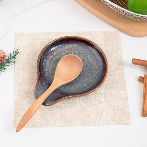 Farmhouse Ceramic Spoon Rests Holder,Coffee Spoon,Cooking
