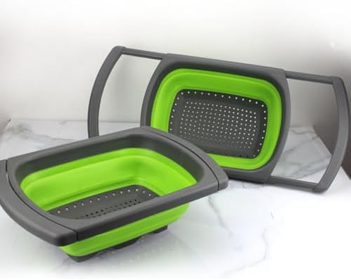 Colander collapsible, Colander Strainer Over The Sink Vegetable/Fruit
