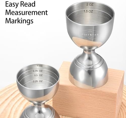 Cocktail Measuring Jigger, Shot Measure Double Jigger with