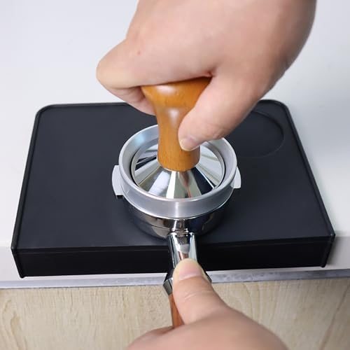 Compact Espresso Tamping Mat, Non-Slip Silicone Coffee Tamper Pad