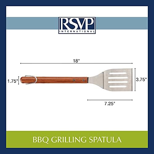 RSVP International Endurance BBQ Grill Spatula Flipper, 18" | Flip