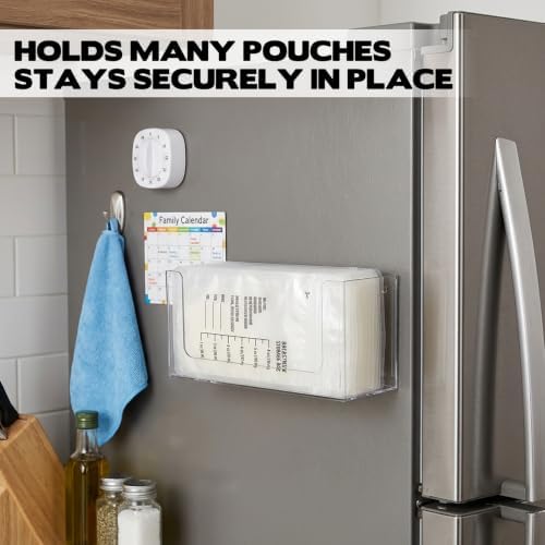 Magnetic Breastmilk Storage Bag Organizer Strong Magnetic & Wall Mount