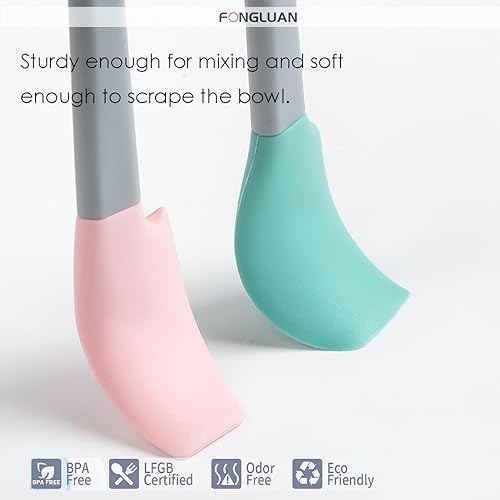 Mini Silicone Spatula Set of 5 - Heat Resistant & Nonstick Rubber